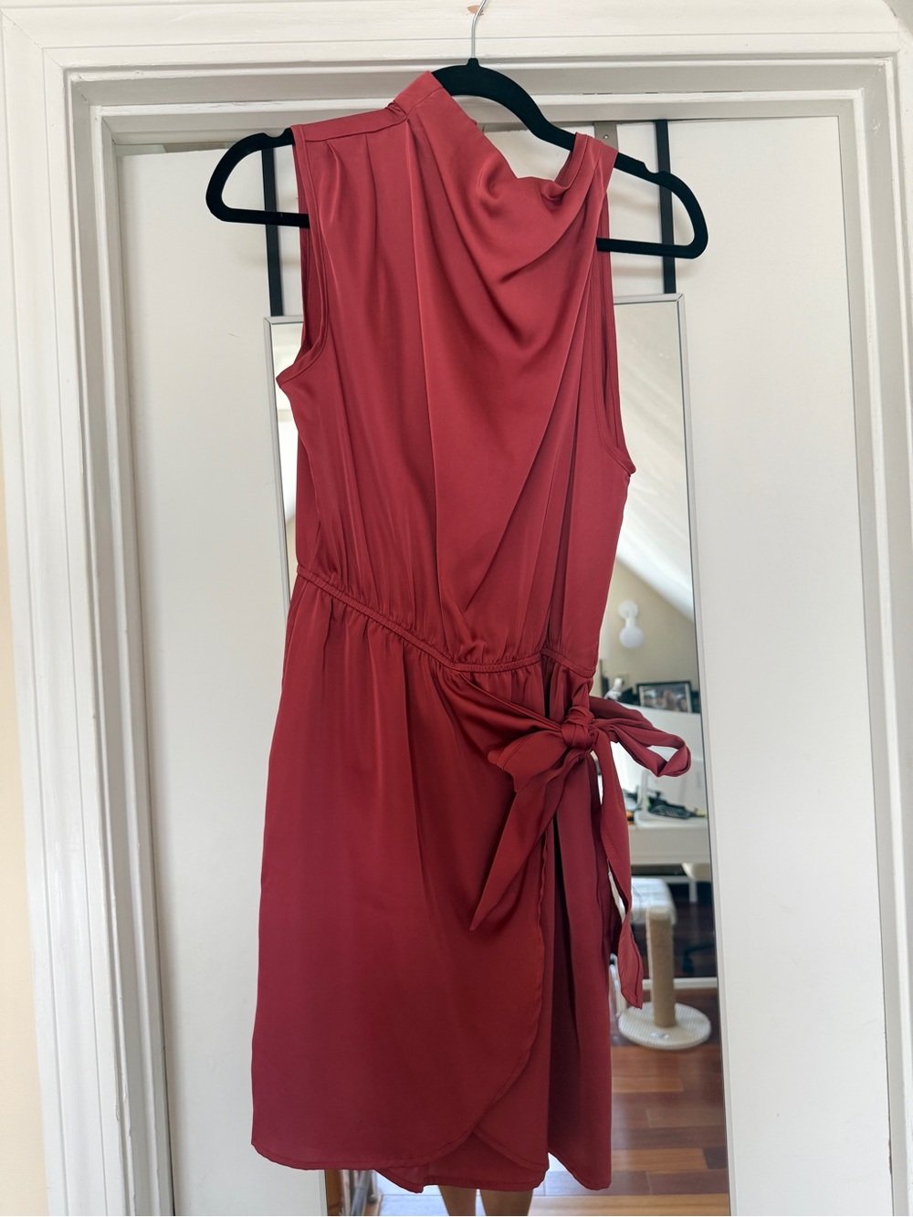 Sleeveless Tie-Waist Mini Dress